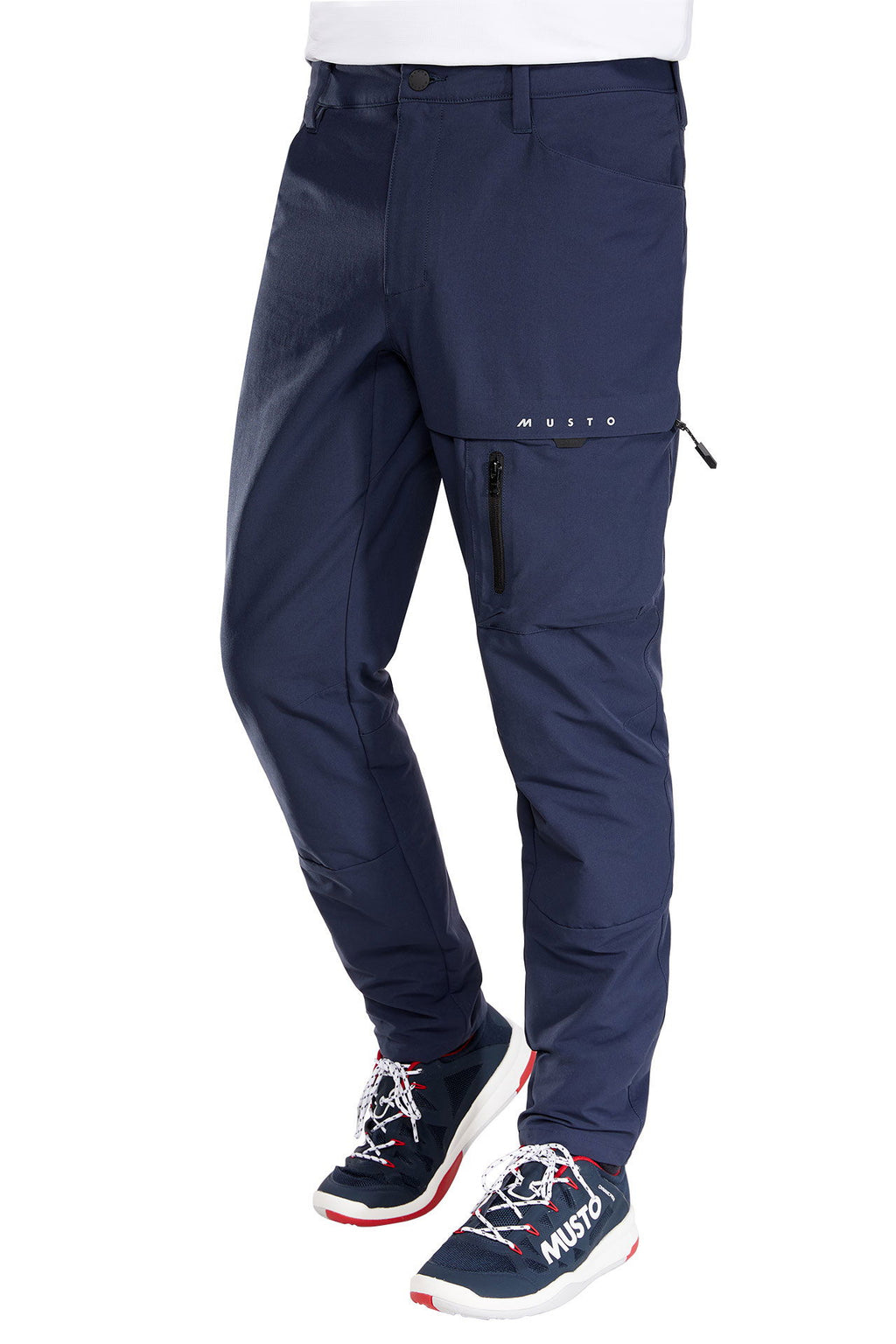 Musto EVO Stretch dekksbukse med forformede knær forfra