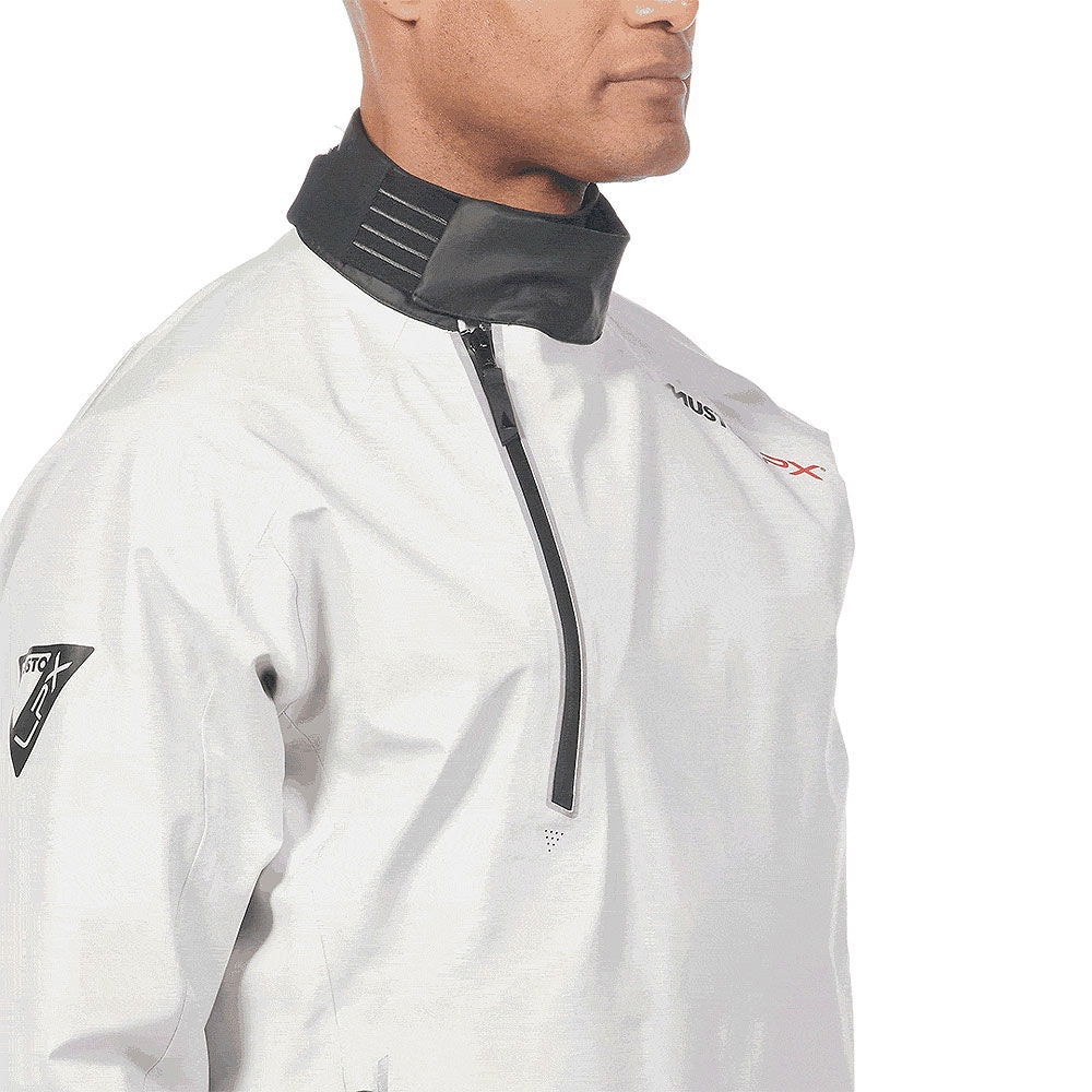 Musto LPX Gore-Tex smock 3-lag detalj av glidelås