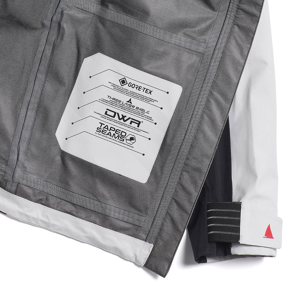 Detalj av Musto LPX seiljakke lett Gore-Tex 3-lag vannsøyle 28000 mm hette