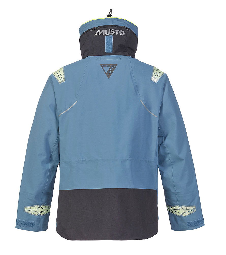 Musto MPX GORE-TEX Pro offshore seiljakke 2.0 detalj av hette