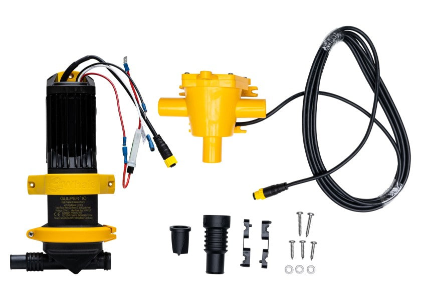 Nærbilde av Gråvannspumpesystem GREY IC 12V 19 l/min med 2-veis samler