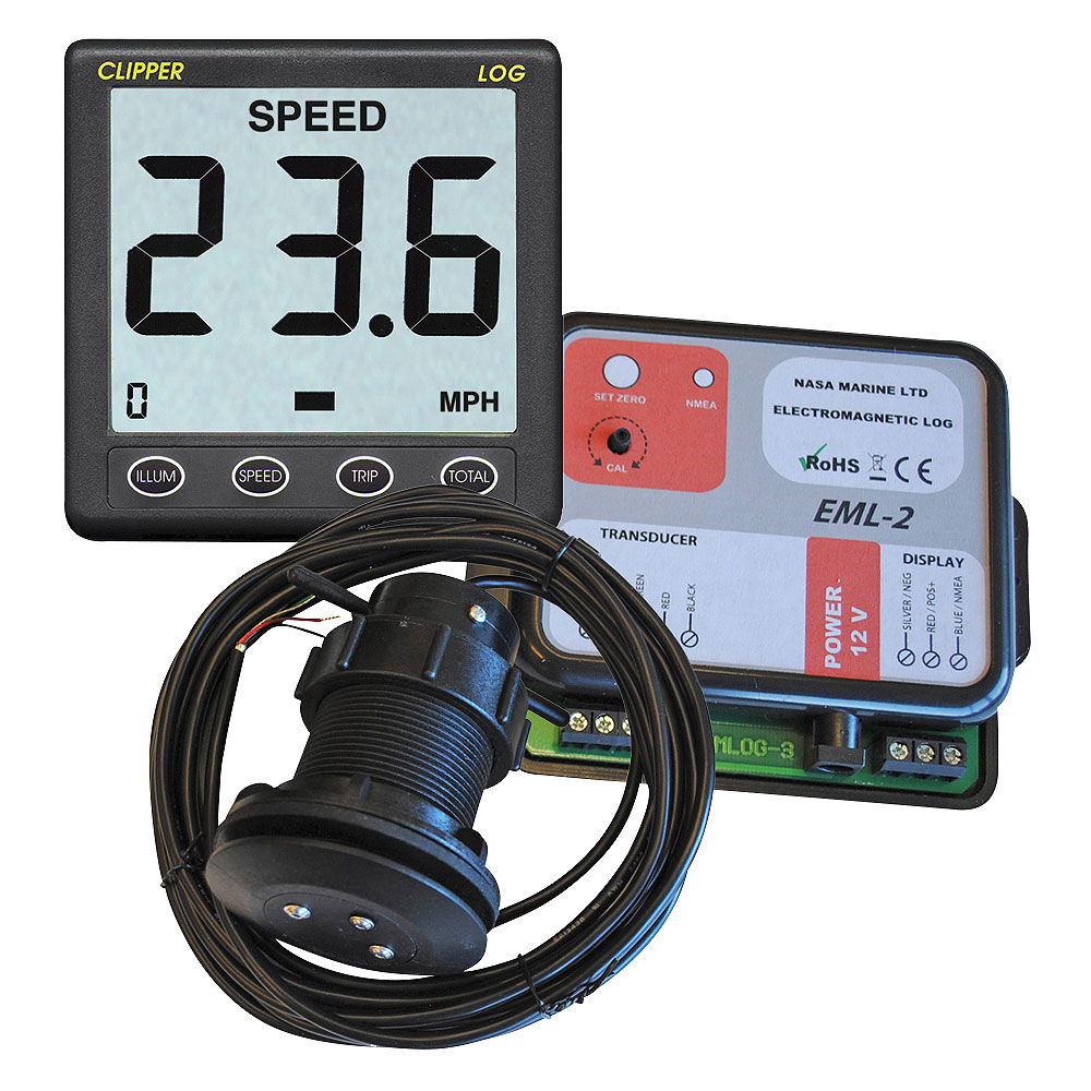 NASA EML-2 Clipper Easylog elektromagnetisk logg med speedometer forfra