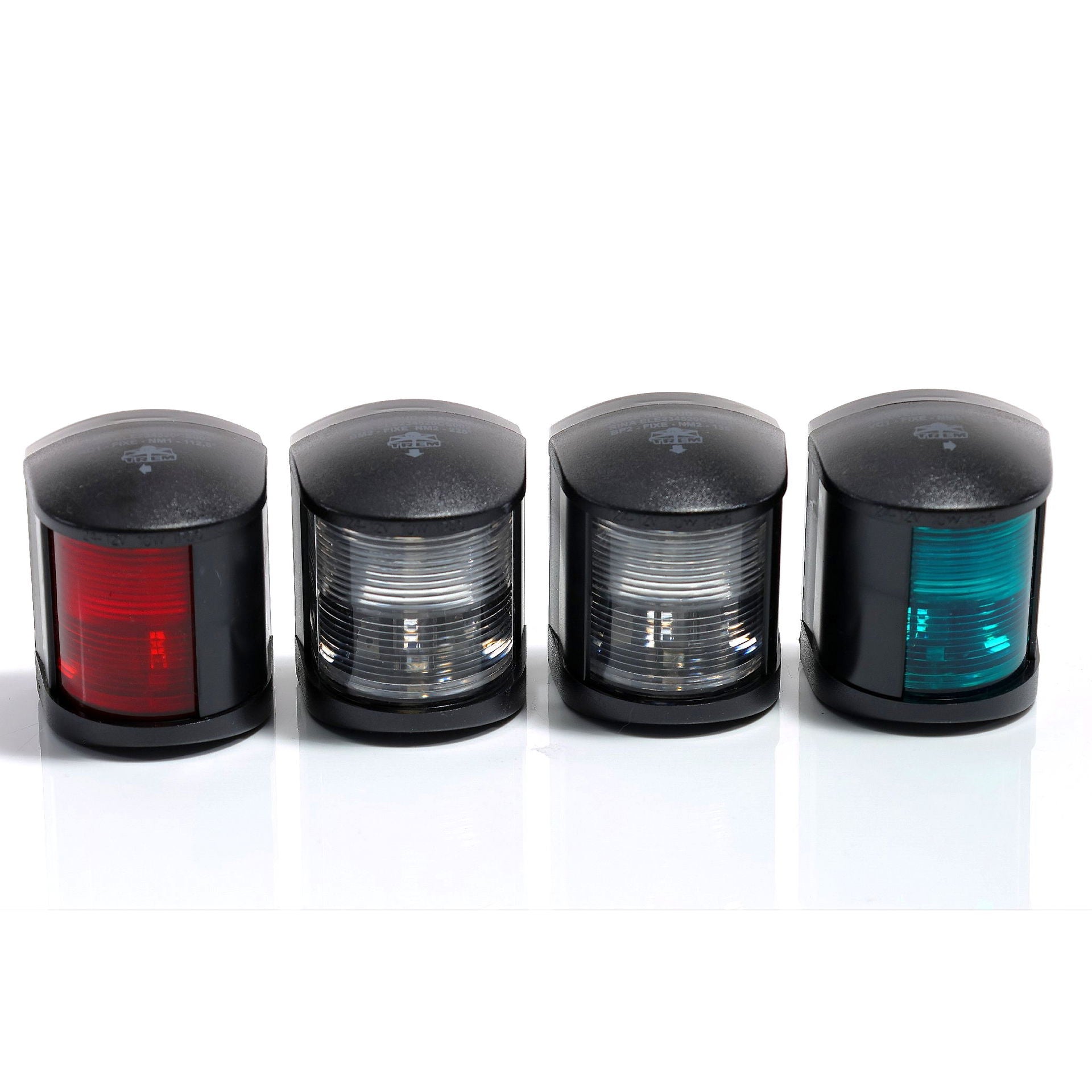 Navigasjonslanternesett 4 deler 12 V polykarbonat RINA forfra