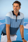 Navigazione stripet poloskjorte kortermet jersey forfra