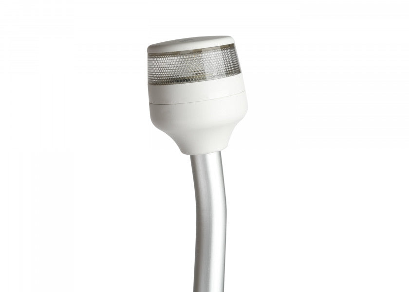 NaviLED ankerlanterne med mast hvit 1380 mm bakside