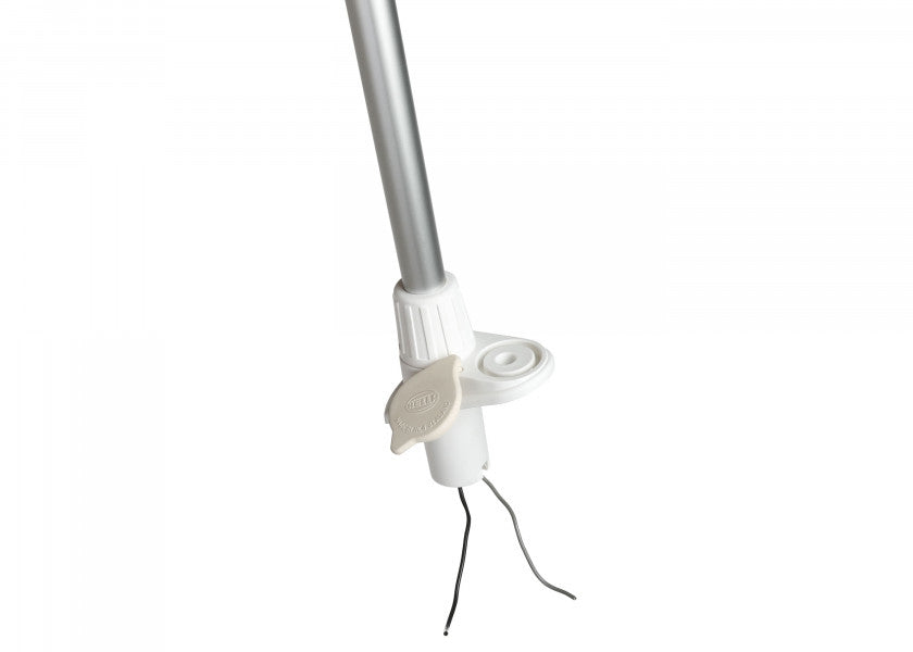 NaviLED ankerlanterne med mast hvit 1380 mm detalj