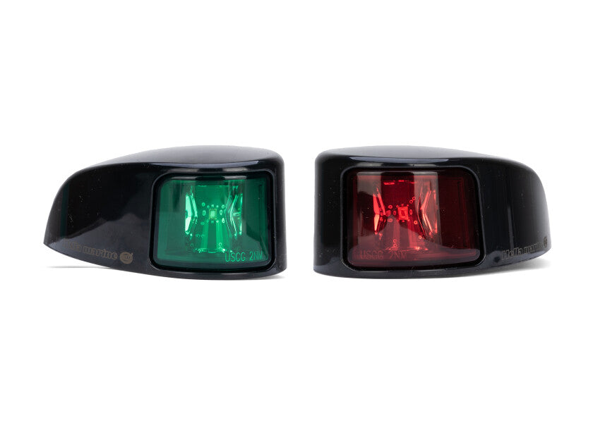 NaviLED lanternesett styrbord og babord sort 12/24V oversikt
