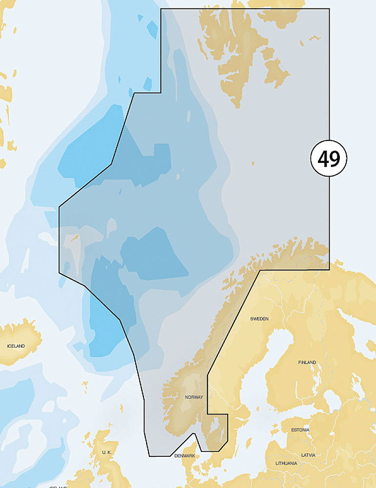 Navionics Gold XL9 49XG Norge elektronisk sjøkart SD for navigasjon