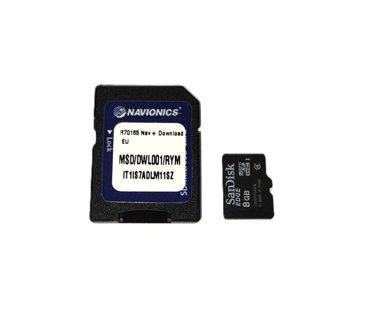 Navionics+ microSD/SD sjøkart Great Britain emballasje