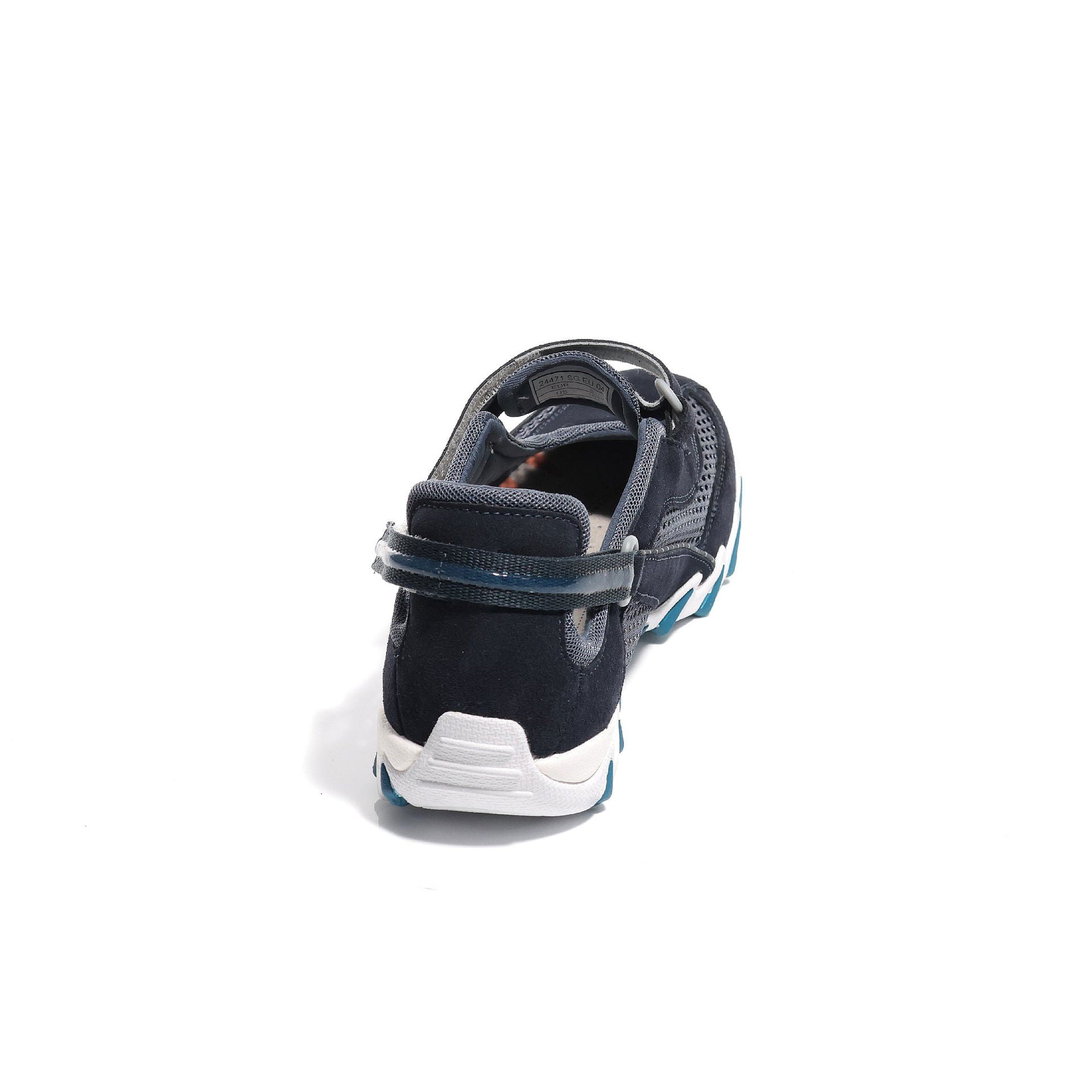 Niro sko semsket skinn med mesh og borrelås dame detalj av borrelås