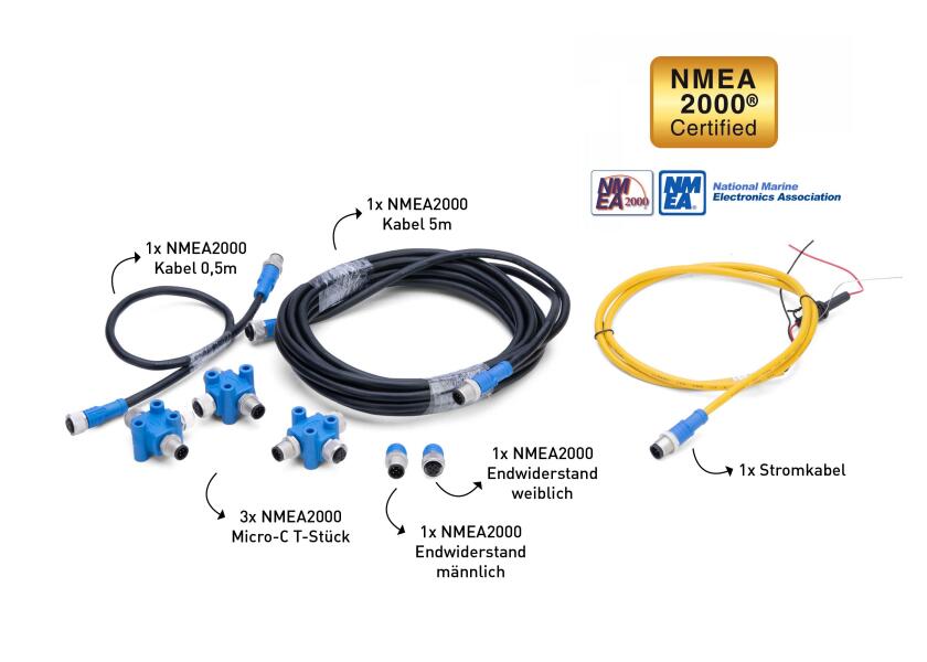 NMEA 2000 Starter-Kit Micro-C nettverkspakke komponenter