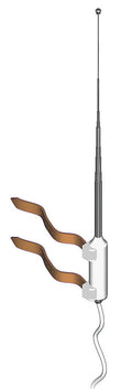 Nødantenne VHF 156,8 MHz 25 cm med 5 m kabel forfra
