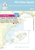 NV. Atlas Spania ES 1 - Cabo Creus til Cabo San Antonio - NV-Verlag forside