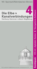 NV Binnen band 4 innlandskart Elben Hamburg-Berlin og kanaler 1:35.000 - NV-Verlag forside