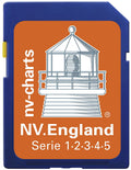 NV England elektronisk sjøkart SD/micro SD-kort fra NV-Verlag