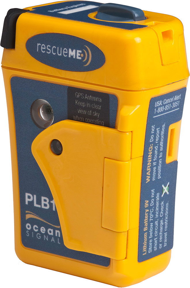 Ocean Signal rescueME PLB1 personlig nødpeilesender forfra