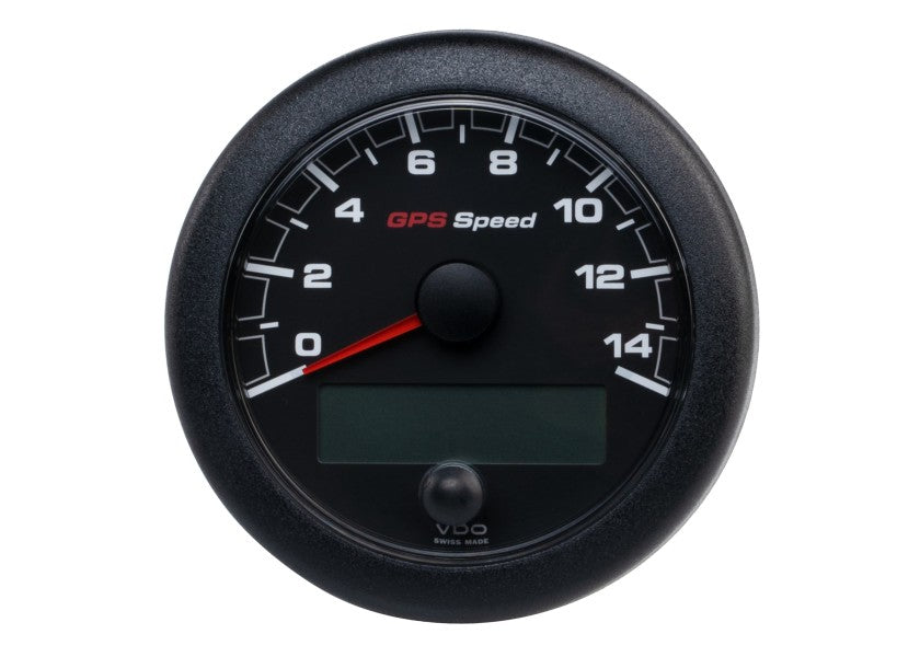 Oceanlink GPS speedometer 0-14 knop 85 mm svart NMEA 2000 - VDO forside