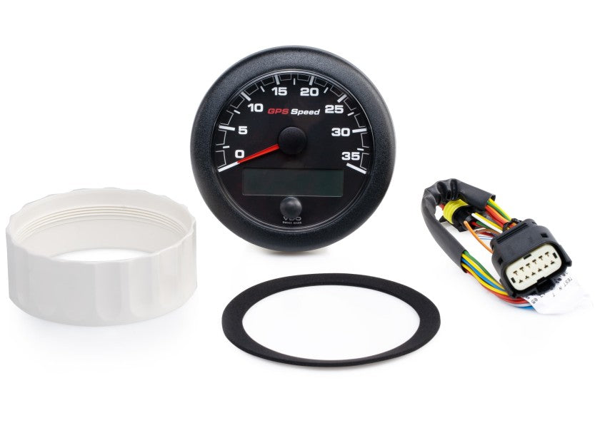 Oceanlink GPS speedometer 0-35 knop 85 mm svart NMEA 2000 bakside