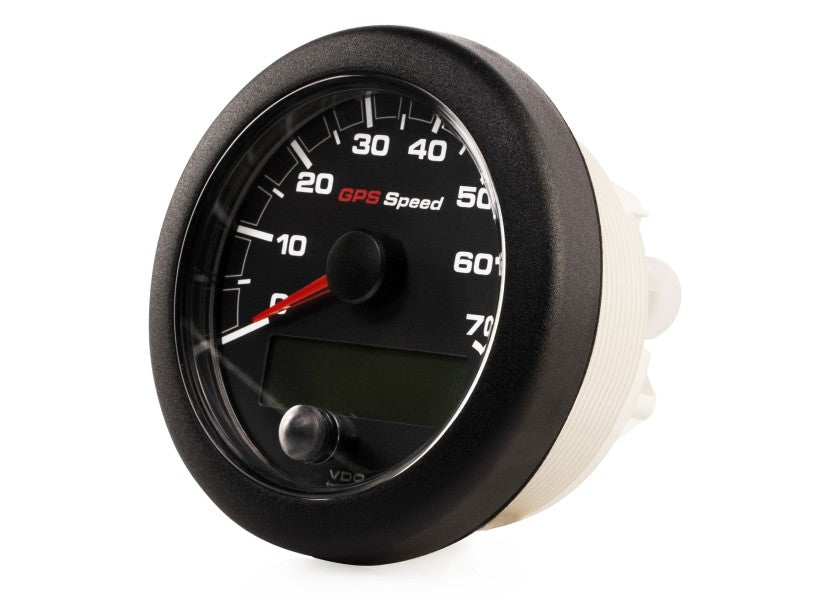 Detalj av Oceanlink GPS-speedometer 0-70 kn 85 mm svart NMEA 2000