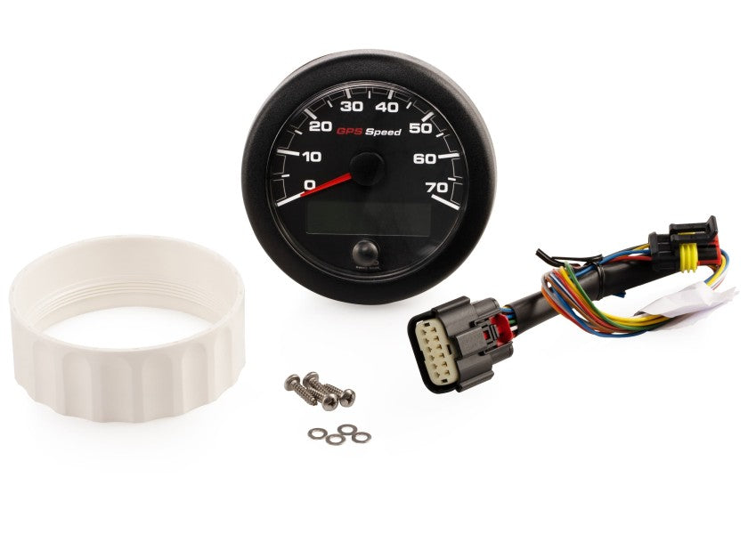 Oceanlink GPS-speedometer 0-70 kn 85 mm svart NMEA 2000 montert