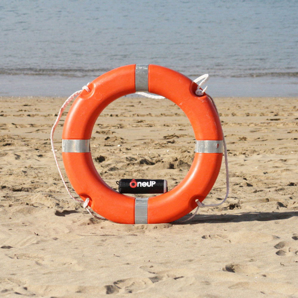 OneUP Pocket oppblåsbar redningsring bakside