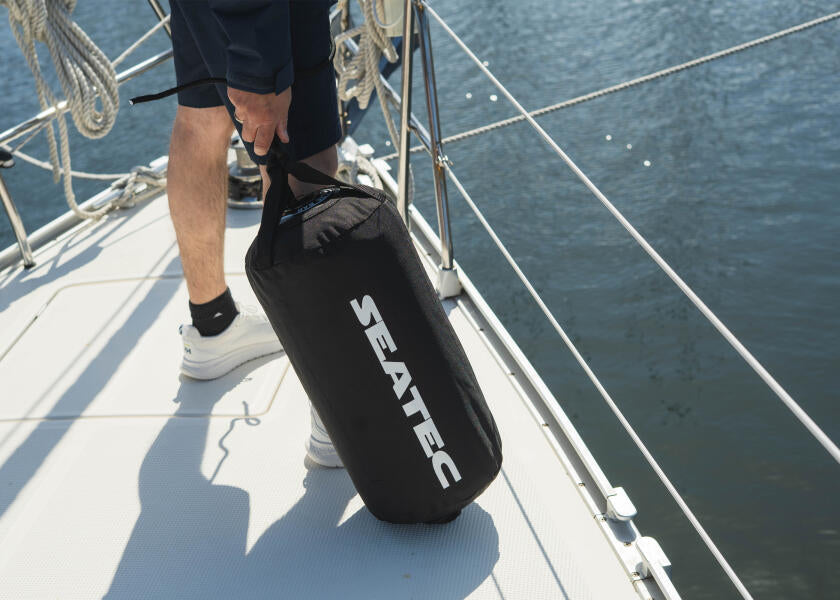 Oppblåsbar fender svart polyester/PVC pakkeløsning SEATEC