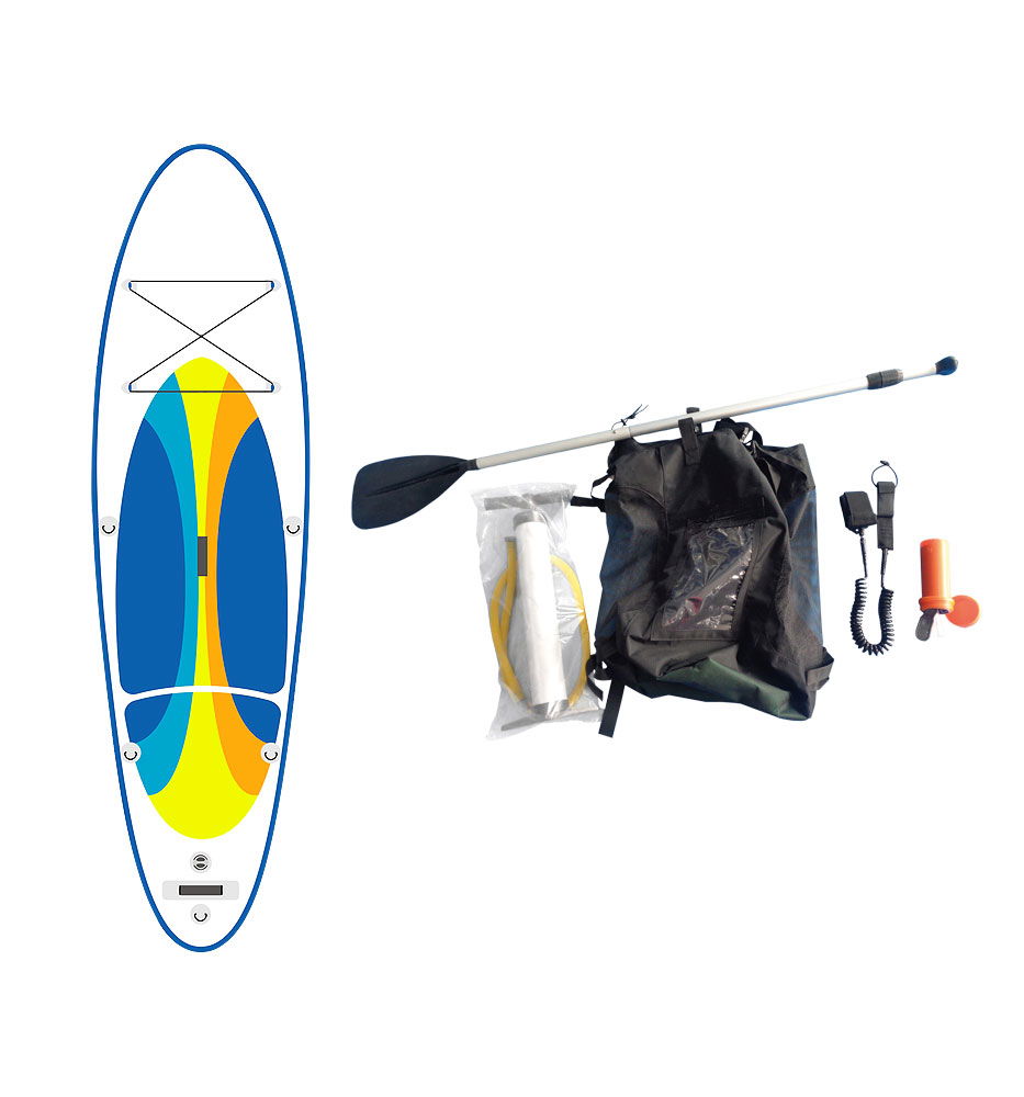 Oppblåsbart SUP board sett med bag, padleåre og pumpe 305x81 cm - Compass med padleåre