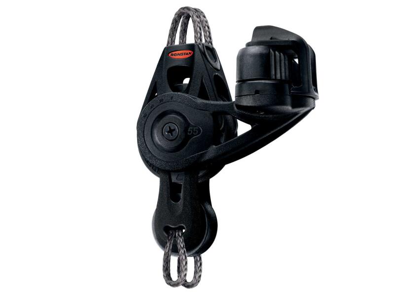 Orbit violinblokk enkelskivet med klemme 8 mm kulelager - Ronstan for tauhåndtering
