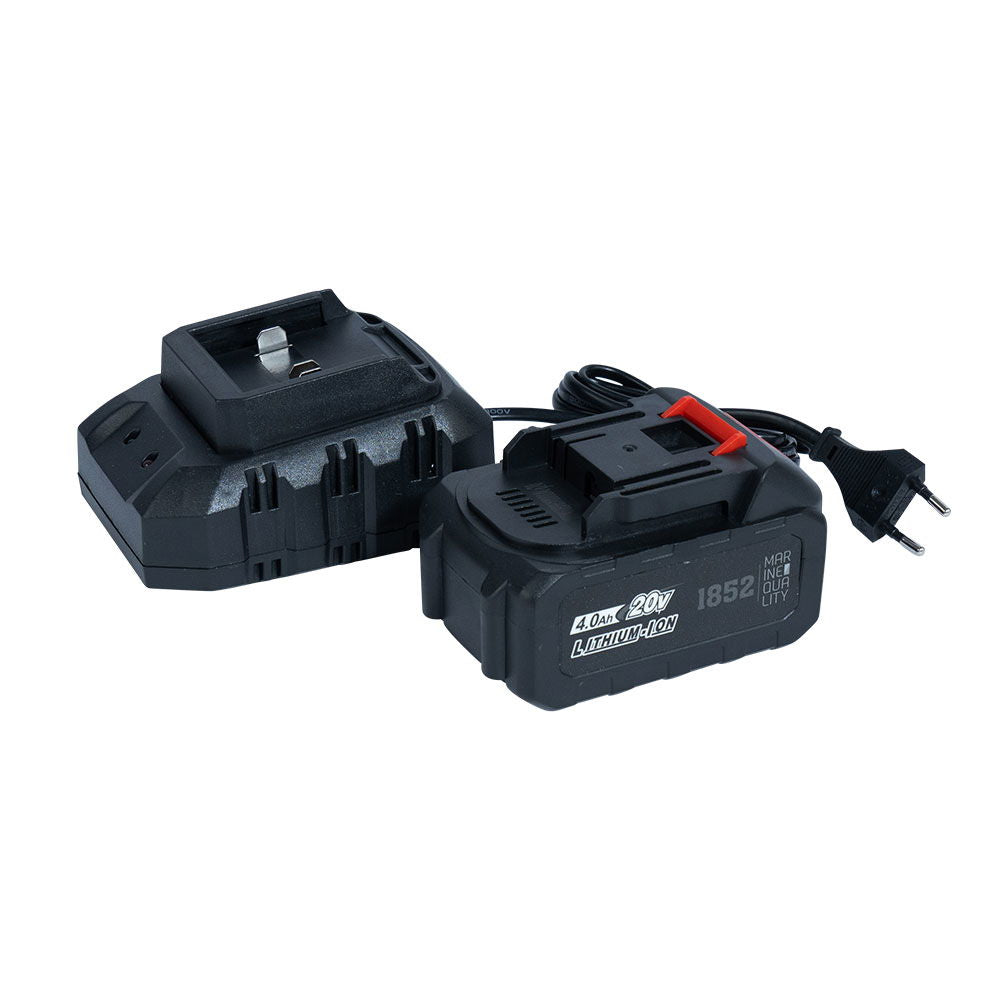 Batteri på Orbital polermaskin trådløs 150 mm 20V 4Ah 2 kg