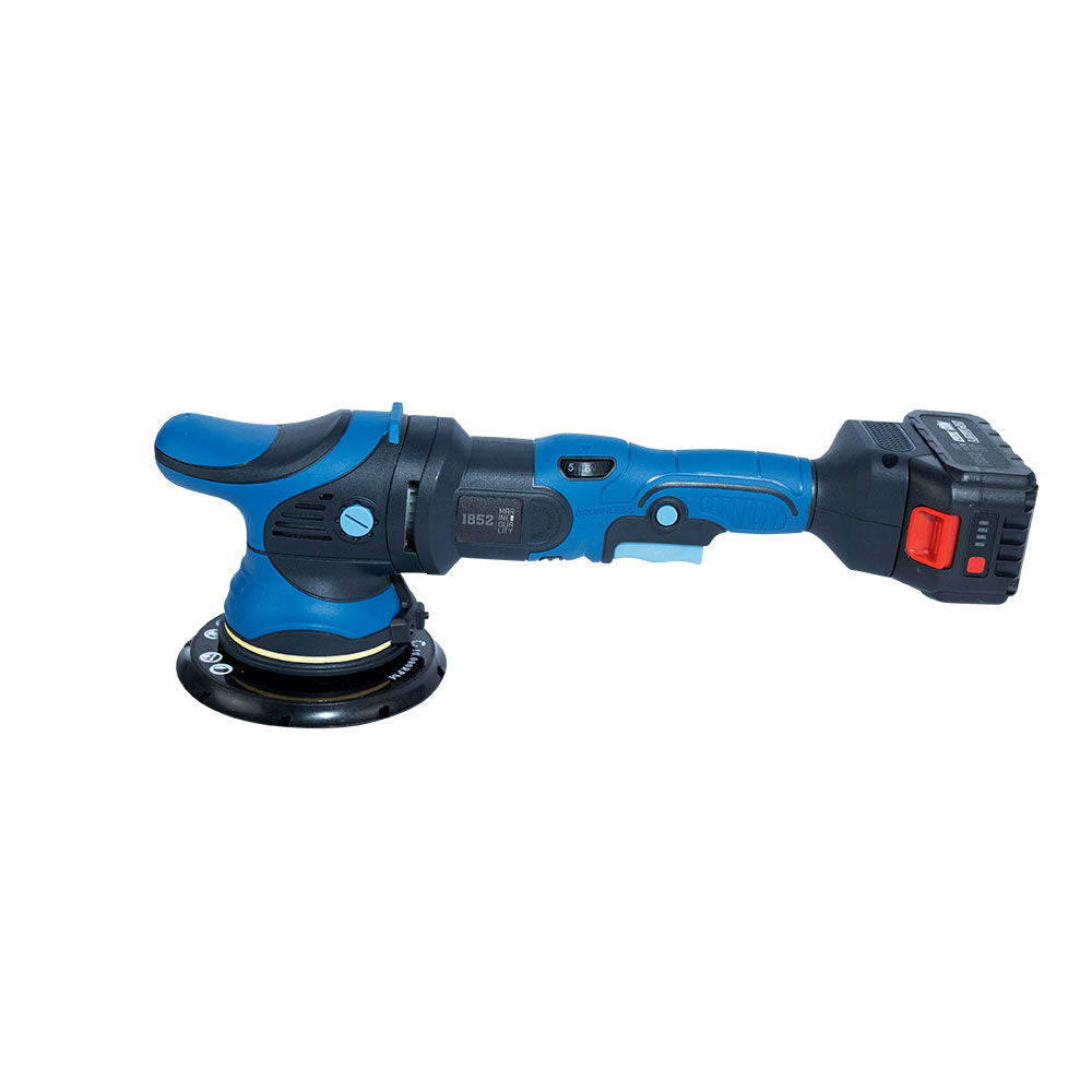 Orbital polermaskin trådløs 150 mm 20V 4Ah 2 kg front