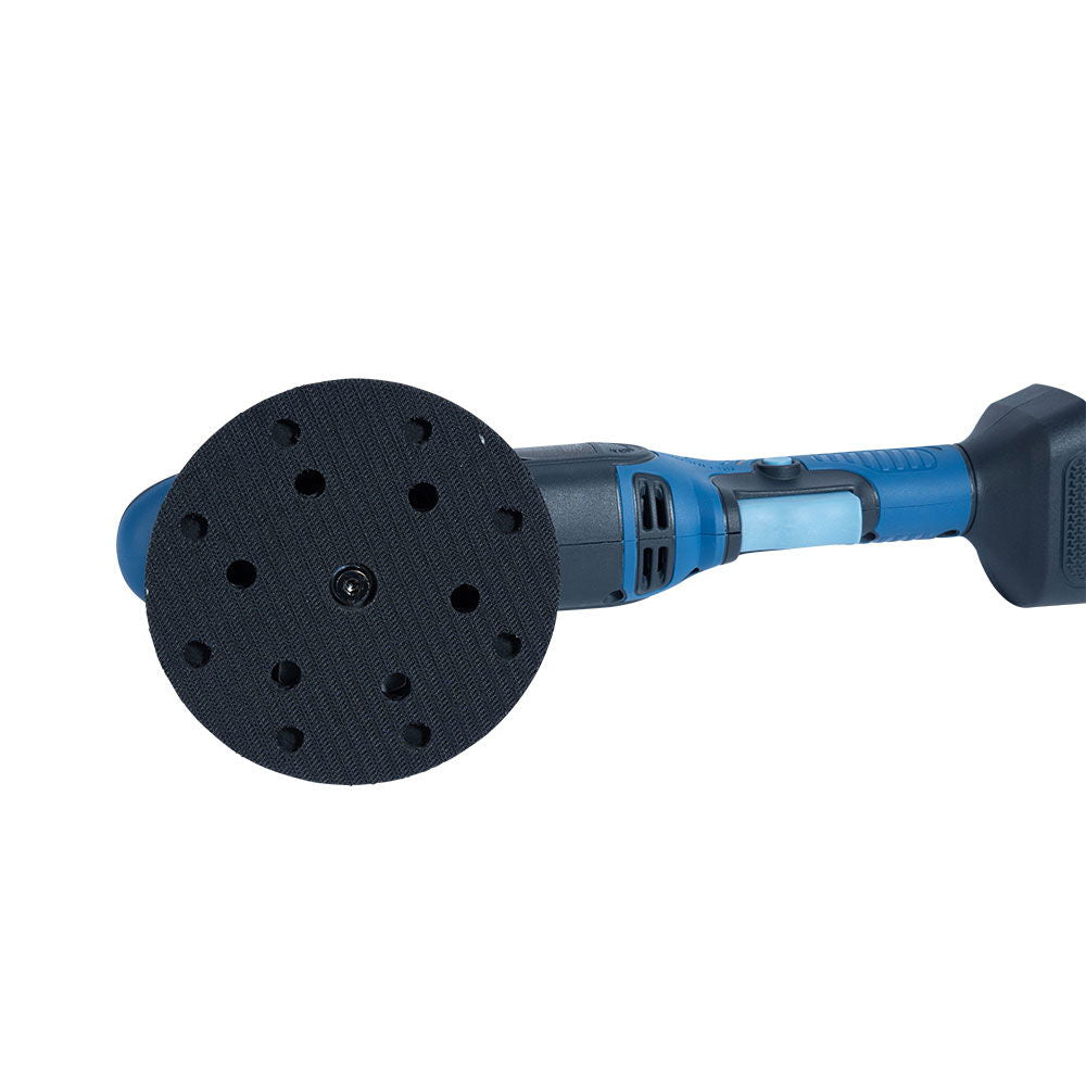 Nærbilde av skive på Orbital polermaskin trådløs 150 mm 20V 4Ah 2 kg