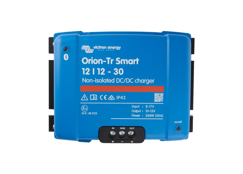 Orion-Tr Smart batteri-til-batteri-lader 12V til 12V 30A Bluetooth forfra