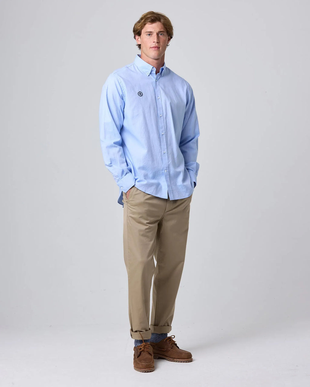 Oxford 2.0 skjorte 100 % bomull button-down bakside