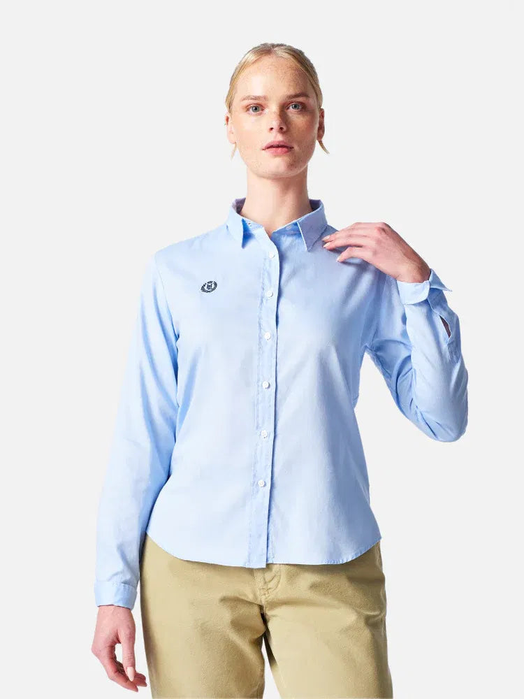 Oxford bluse dame 2.0 bomull antimikrobiell bakside