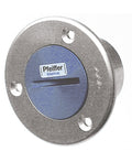 Påfyllingsstuss vann aluminium sølv eloksert 1 1/4" forfra