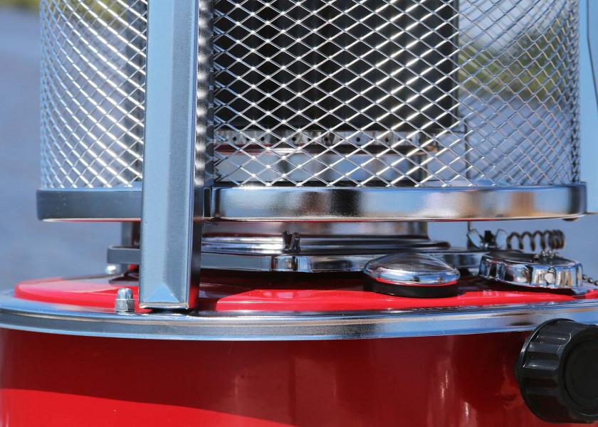 Parafinvarmer rustfritt stål 2,2 kW 5 l tank høydejusterbar bakside