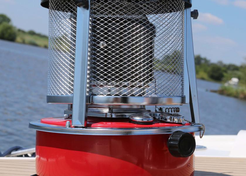 Parafinvarmer rustfritt stål 2,2 kW 5 l tank høydejusterbar detalj
