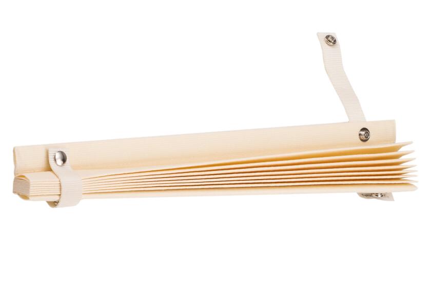 Plisségardin SKYSOL PLEATEDSHADE krem sideprofil