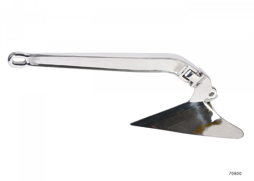 Ploganker rustfritt stål industripolert for båter opptil 7,5 m forfra