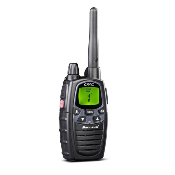 PMR446 radio 4-paks koffert G7 Pro forfra