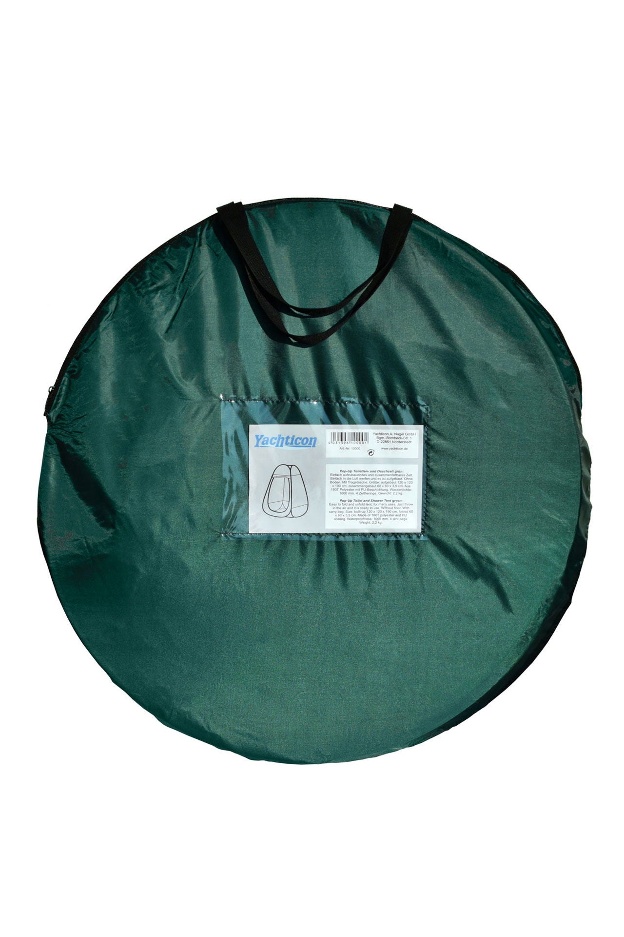 Pop up toalett- og dusjtelt 120x120x190 cm polyester detaljbilde