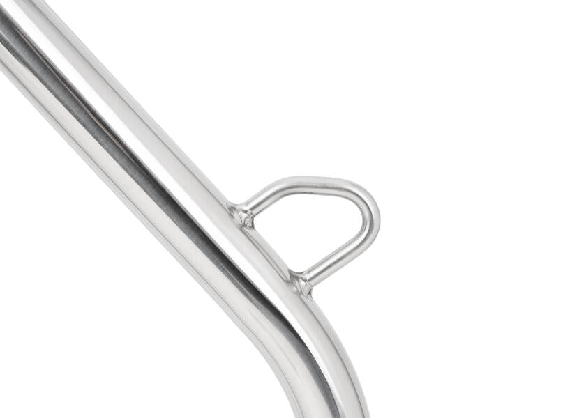 Portstøtte rustfritt stål AISI 316 Ø25 mm 642 mm for Jeanneau Sun Odyssey sett fra siden