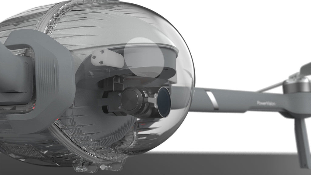PowerEgg X Weatherproof drone 4K vanntett montert