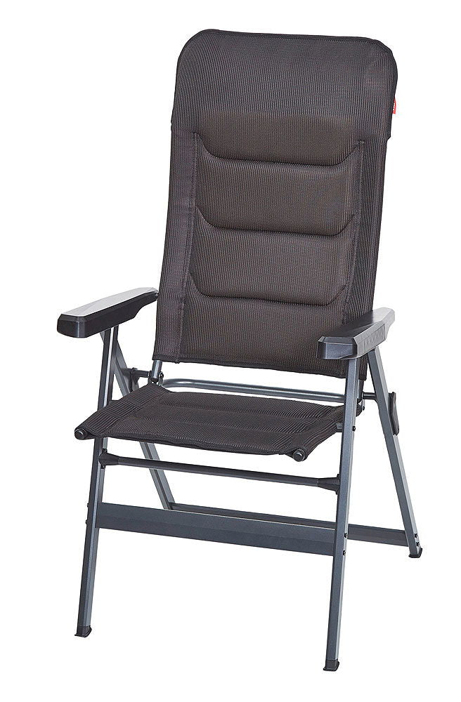 Premium Black hvilestol 3D mesh aluminium forfra