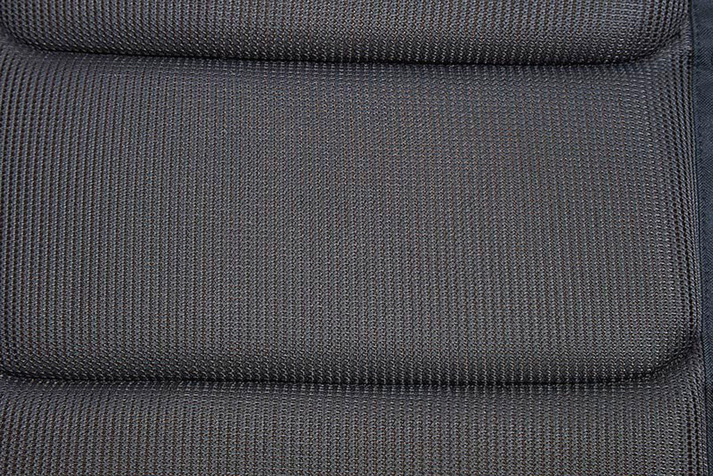 Premium Black hvilestol 3D mesh aluminium detalj av materiale