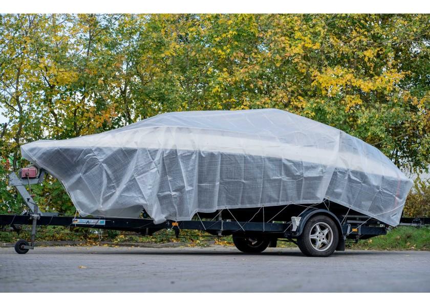 Presenning polyetylen 4 x 3 m 300 g/m² UV-bestandig hvit bakside