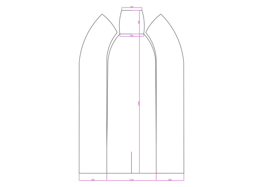 Presenning til gummibåt PRO SPORT/ADVENTURE 310 373x238 cm tauverk festet