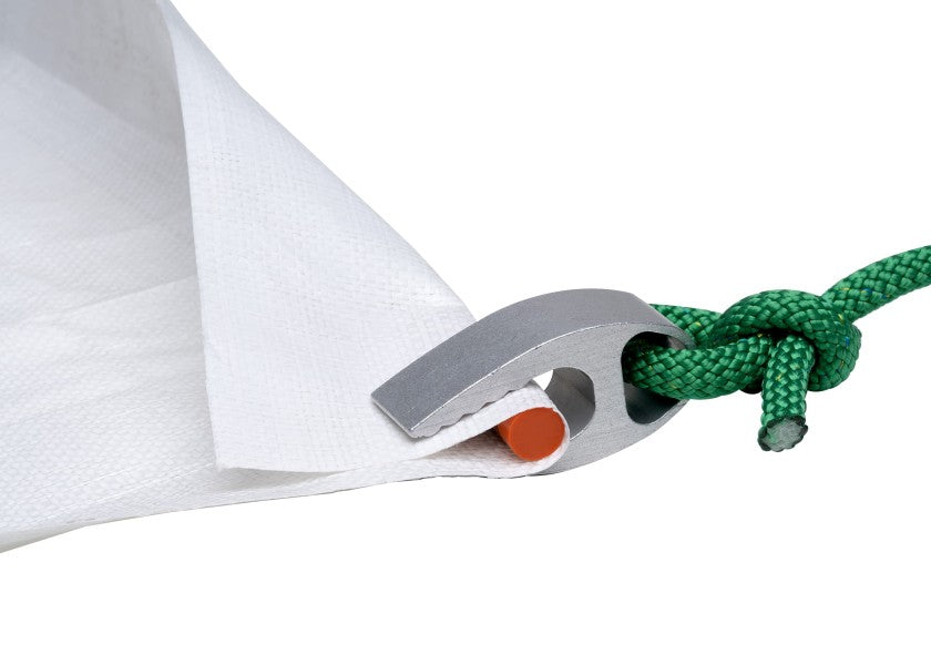 Presenningkrok STRONG-GRIP aluminium 2 stk forfra