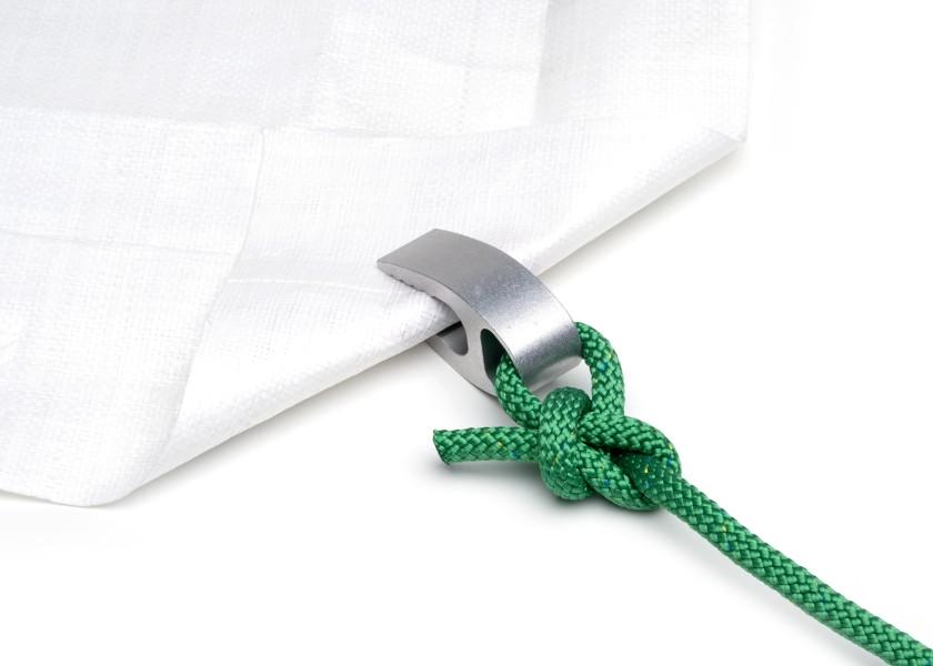 Presenningkrok STRONG-GRIP aluminium 2 stk bruk