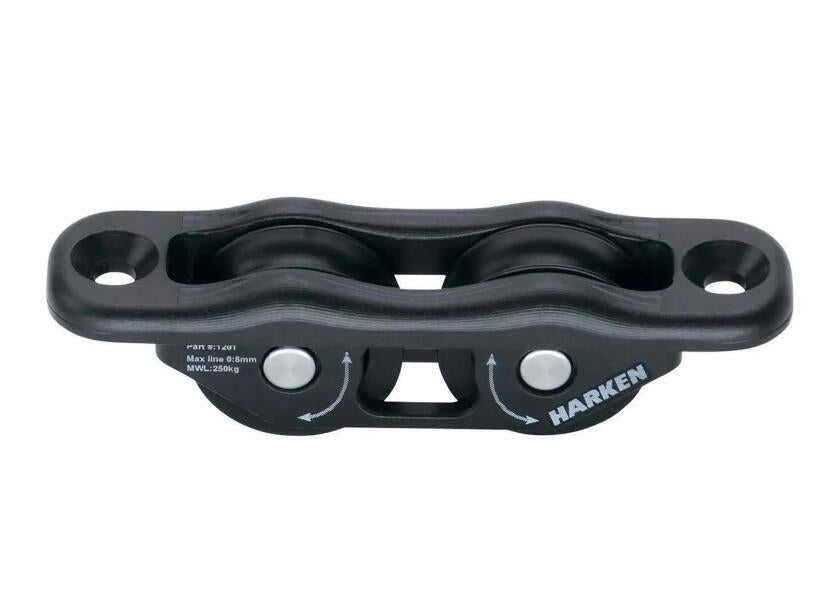 PROTEXIT Indeck dobbelblokk innfelt 8 mm glidelager - Harken forfra